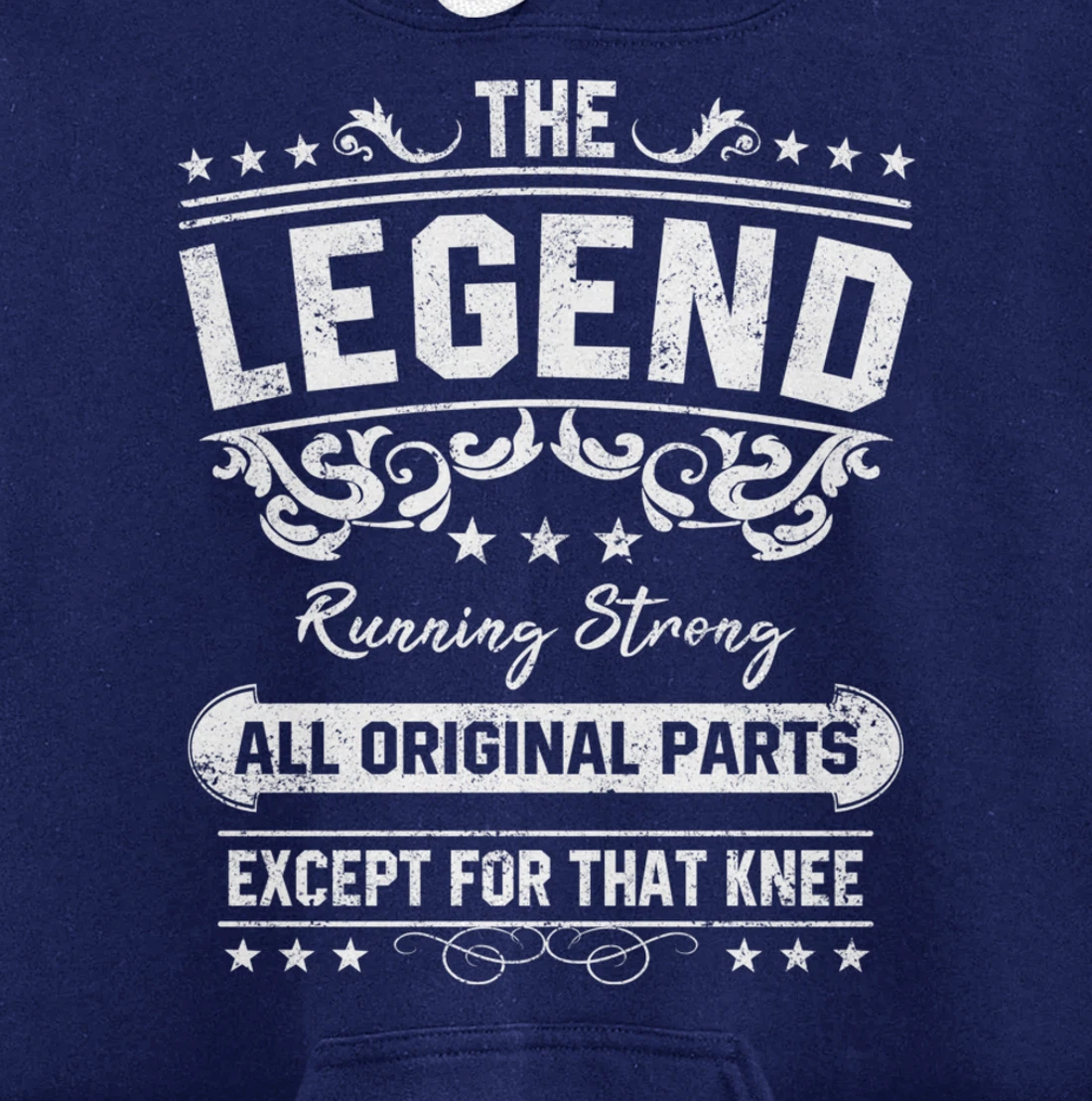Funny Knee Replacement Quote The Legend Get Well Soon Design Pullover Hoodie