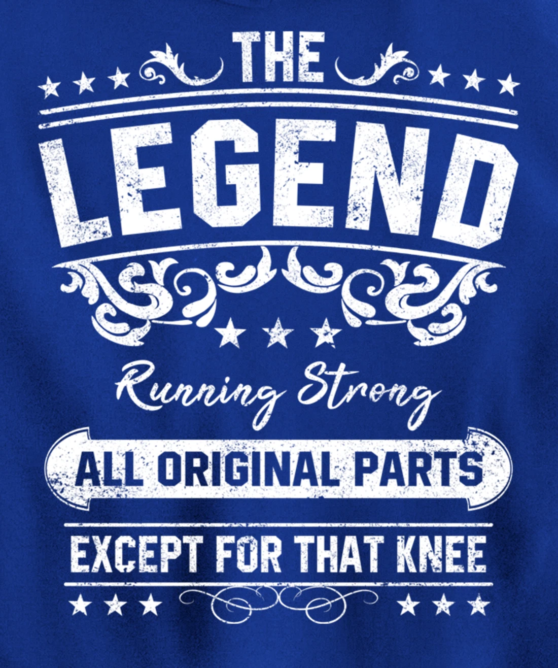 Funny Knee Replacement Quote The Legend Get Well Soon Design Pullover Hoodie