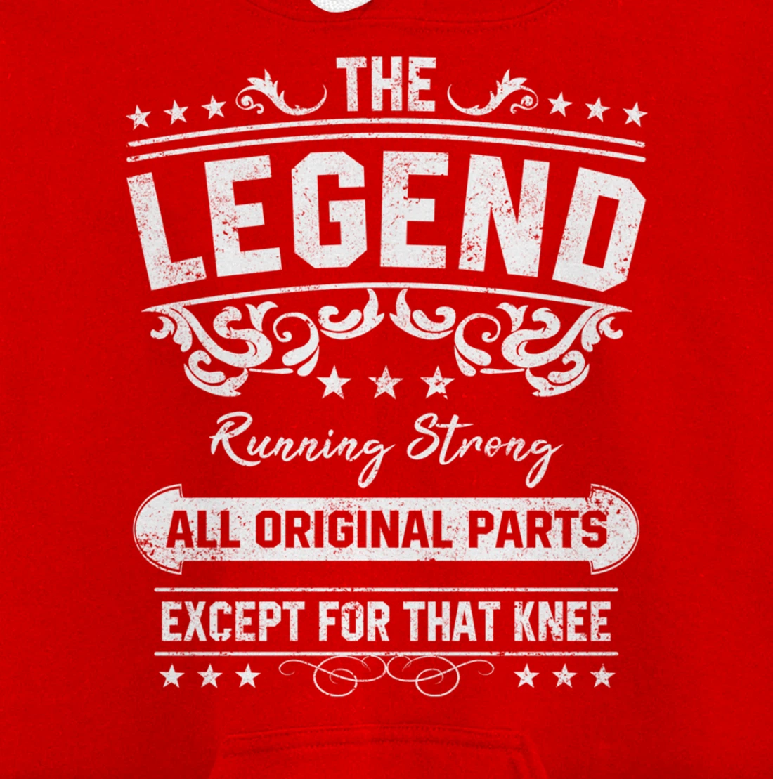 Funny Knee Replacement Quote The Legend Get Well Soon Design Pullover Hoodie