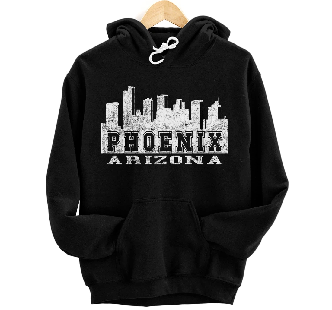 Phoenix Arizona Souvenir City Skyline Graphic Artwork AZ Pullover Hoodie