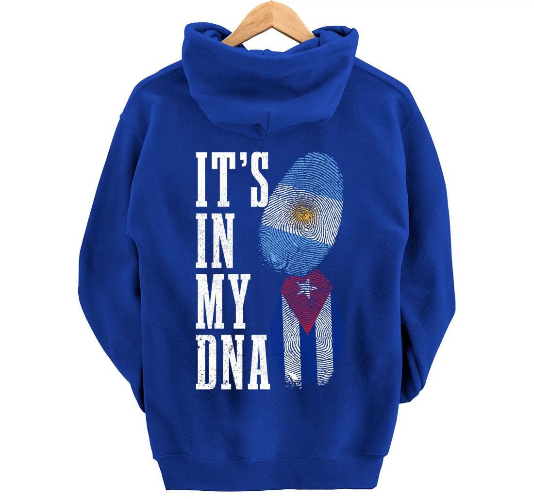 Cuba Argentina It's In My DNA Argentinian Pride Cuban Roots Pullover Hoodie