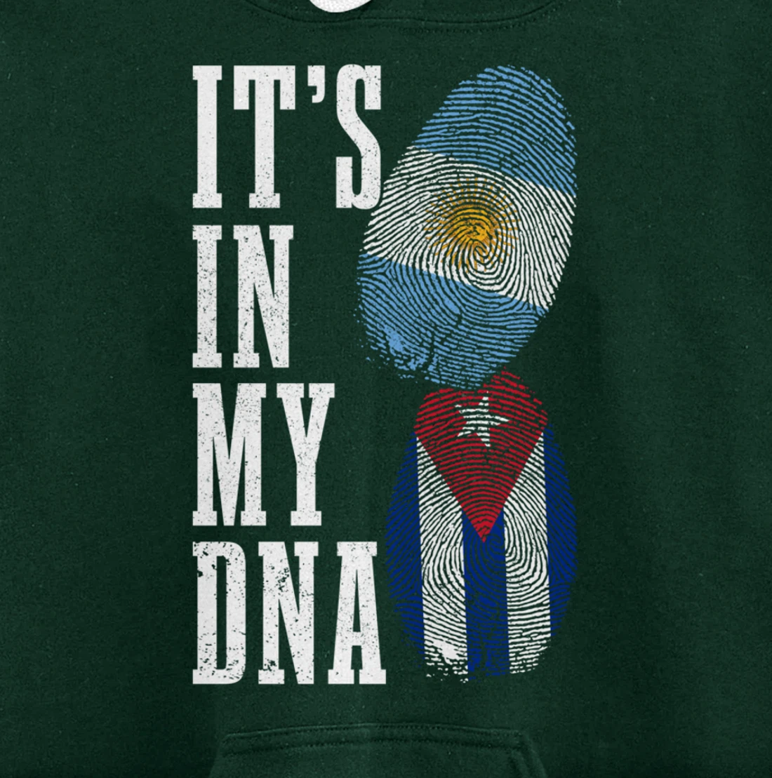 Cuba Argentina It's In My DNA Argentinian Pride Cuban Roots Pullover Hoodie