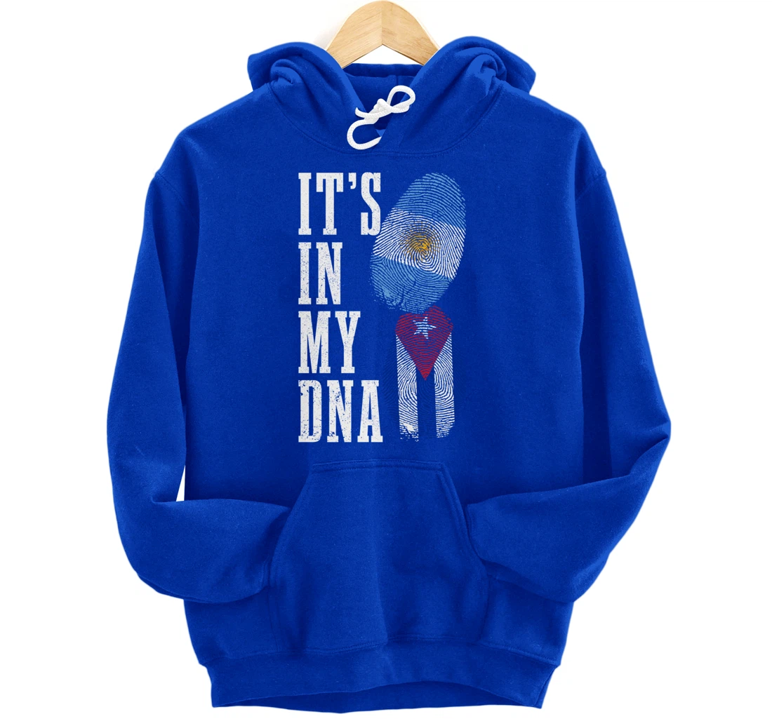 Cuba Argentina It's In My DNA Argentinian Pride Cuban Roots Pullover Hoodie