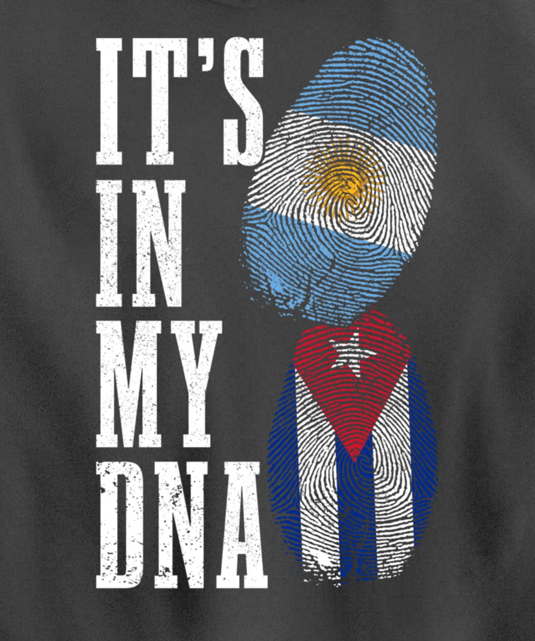 Cuba Argentina It's In My DNA Argentinian Pride Cuban Roots Pullover Hoodie