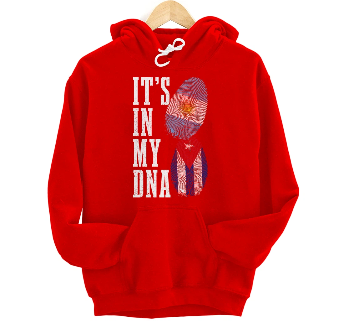 Cuba Argentina It's In My DNA Argentinian Pride Cuban Roots Pullover Hoodie