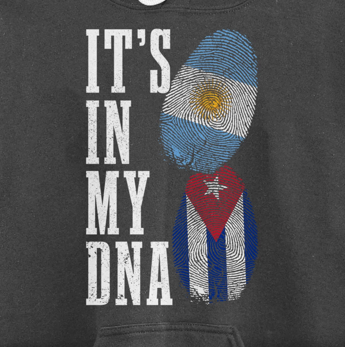 Cuba Argentina It's In My DNA Argentinian Pride Cuban Roots Pullover Hoodie