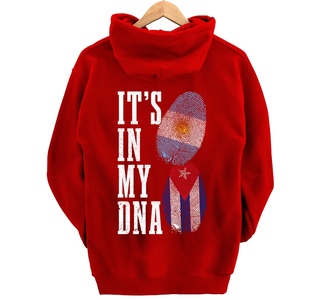 Cuba Argentina It's In My DNA Argentinian Pride Cuban Roots Pullover Hoodie