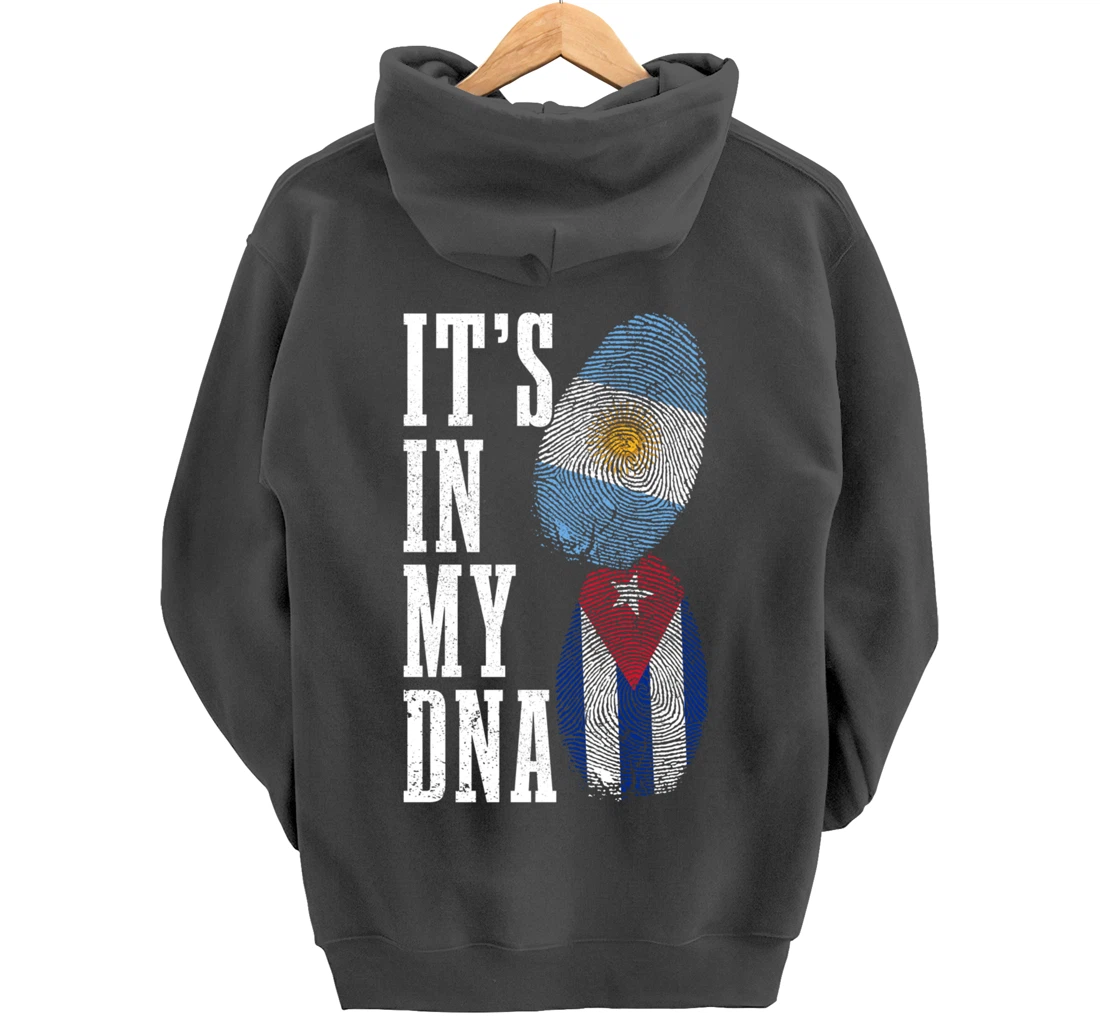 Cuba Argentina It's In My DNA Argentinian Pride Cuban Roots Pullover Hoodie