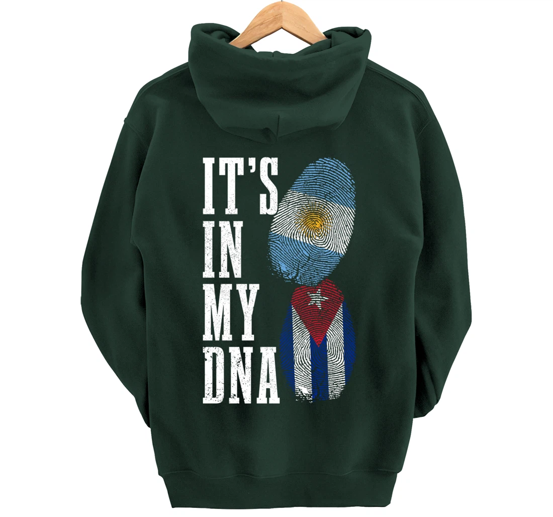 Cuba Argentina It's In My DNA Argentinian Pride Cuban Roots Pullover Hoodie