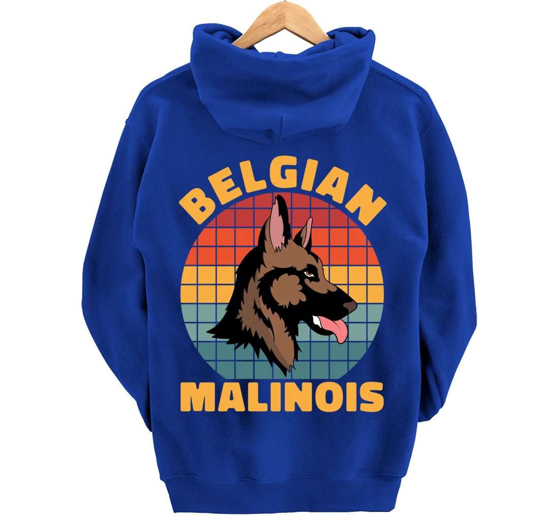 Retro Pet Dog Lover Animal Dog Owner Belgian Malinois Pullover Hoodie