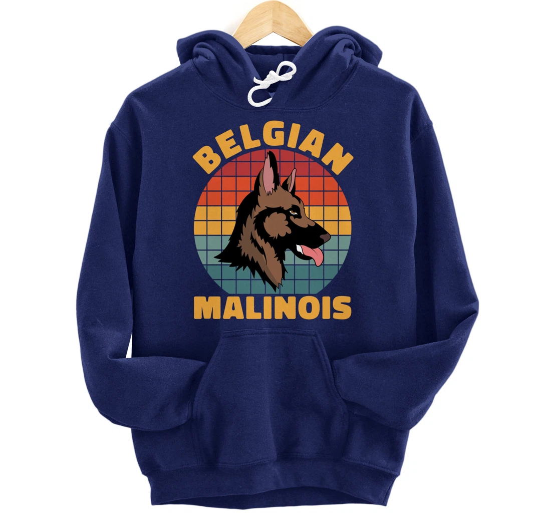 Retro Pet Dog Lover Animal Dog Owner Belgian Malinois Pullover Hoodie