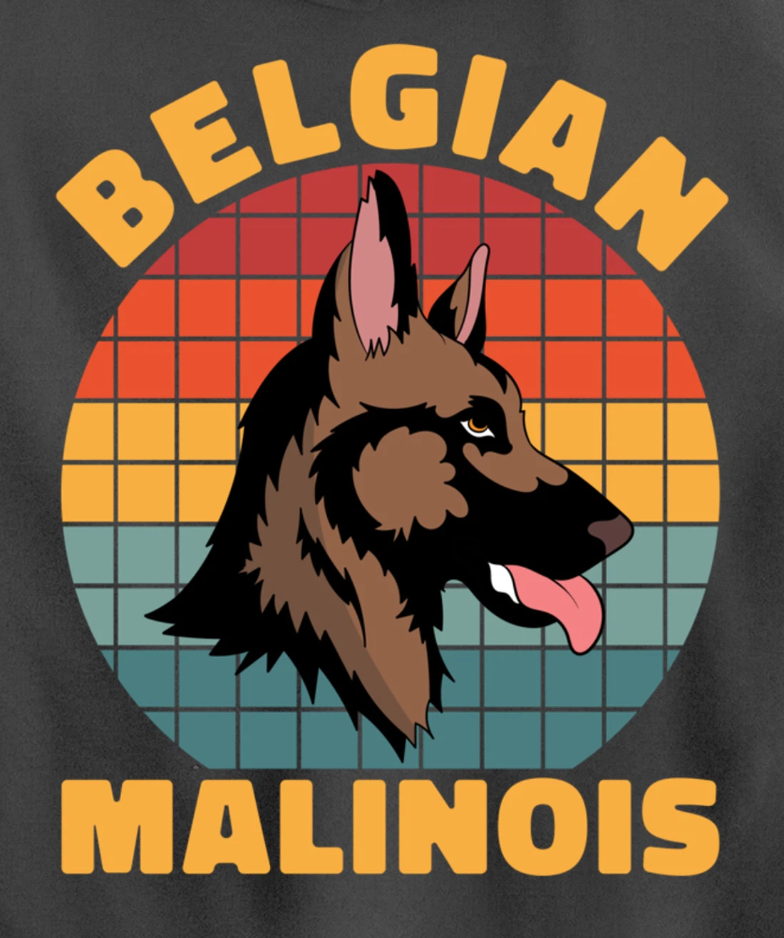 Retro Pet Dog Lover Animal Dog Owner Belgian Malinois Pullover Hoodie