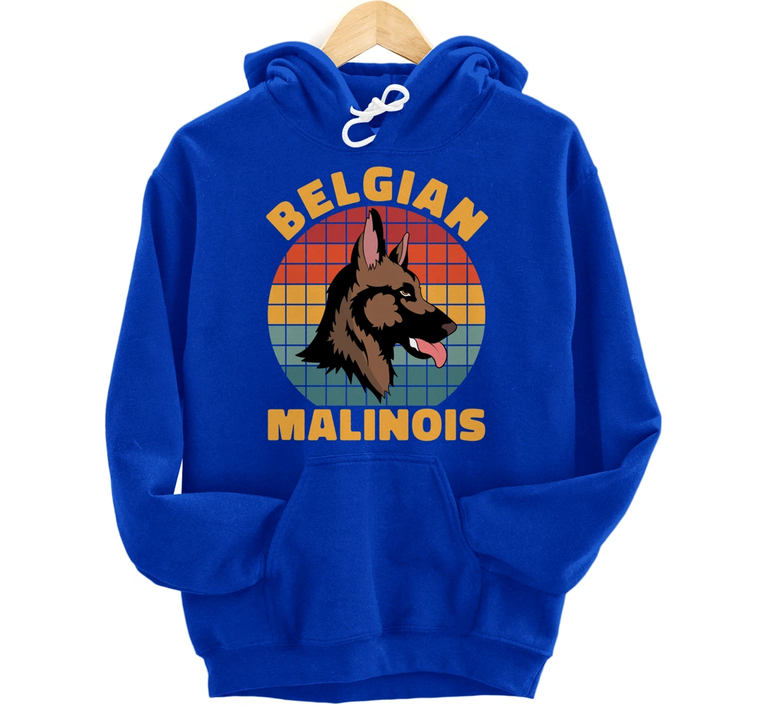 Retro Pet Dog Lover Animal Dog Owner Belgian Malinois Pullover Hoodie