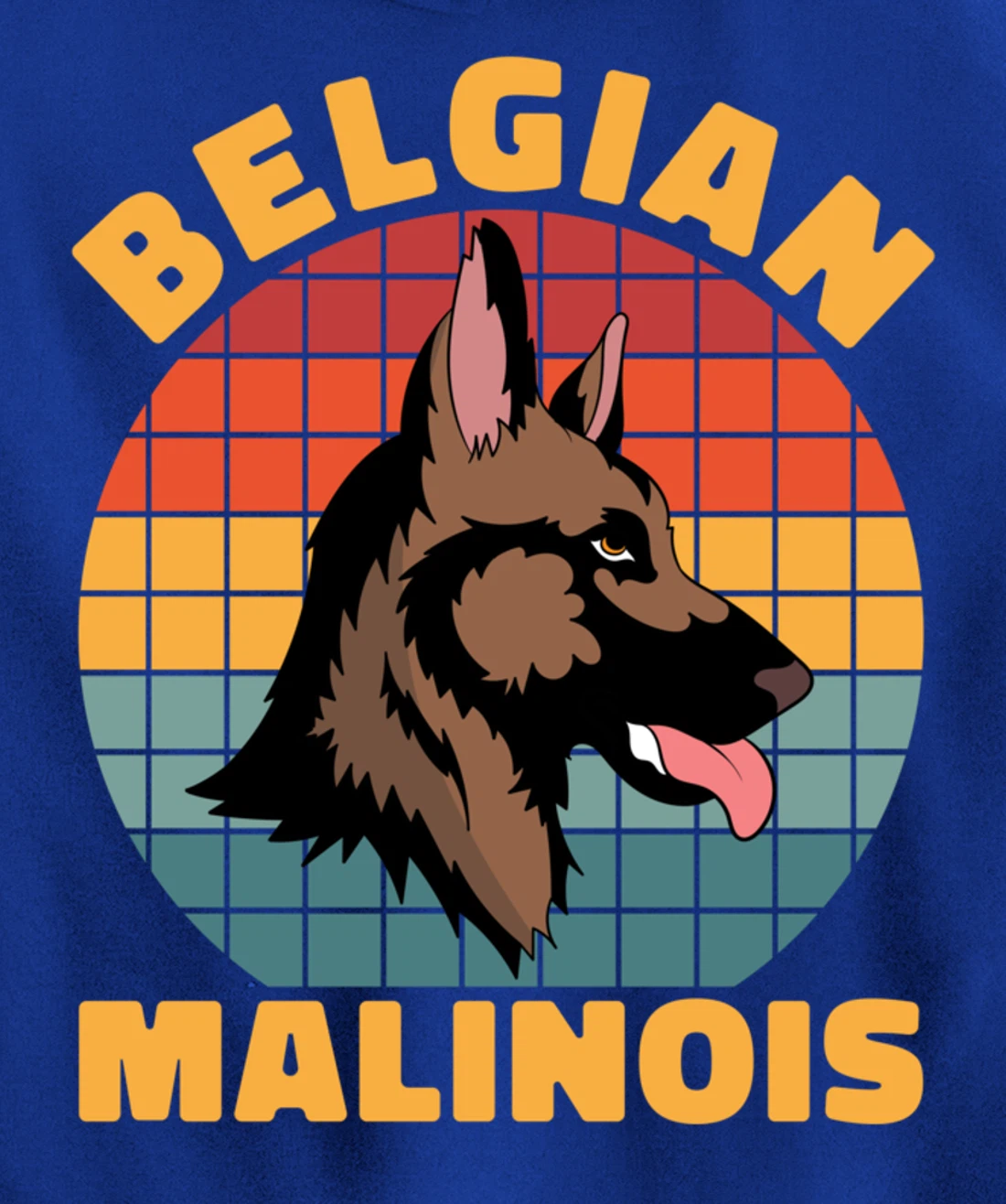 Retro Pet Dog Lover Animal Dog Owner Belgian Malinois Pullover Hoodie