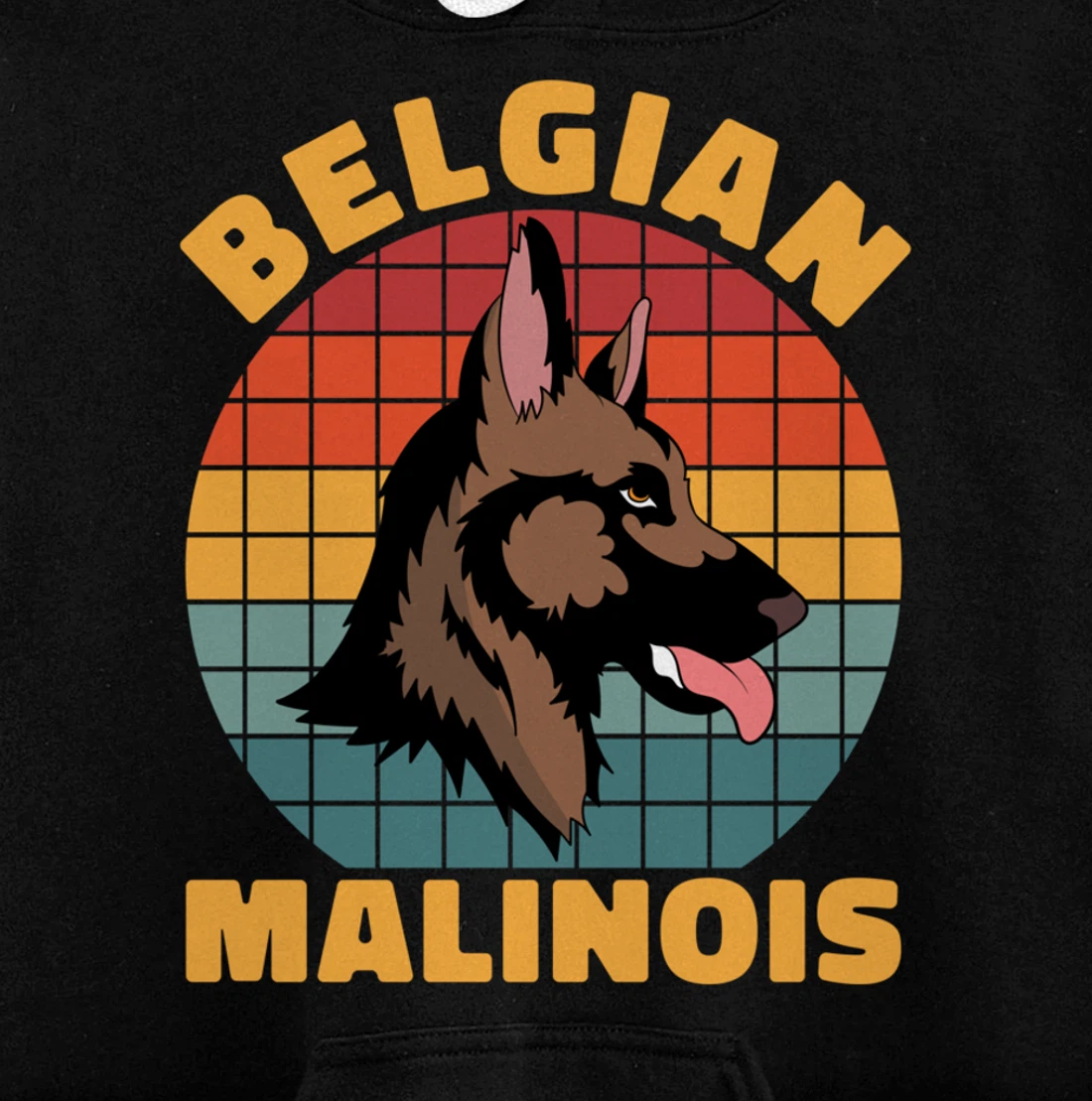 Retro Pet Dog Lover Animal Dog Owner Belgian Malinois Pullover Hoodie