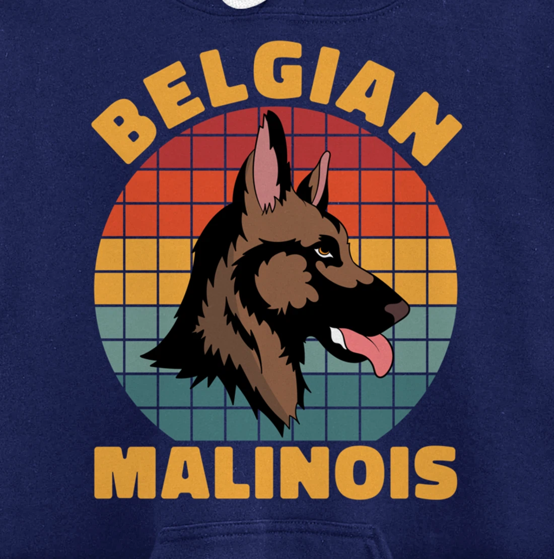 Retro Pet Dog Lover Animal Dog Owner Belgian Malinois Pullover Hoodie