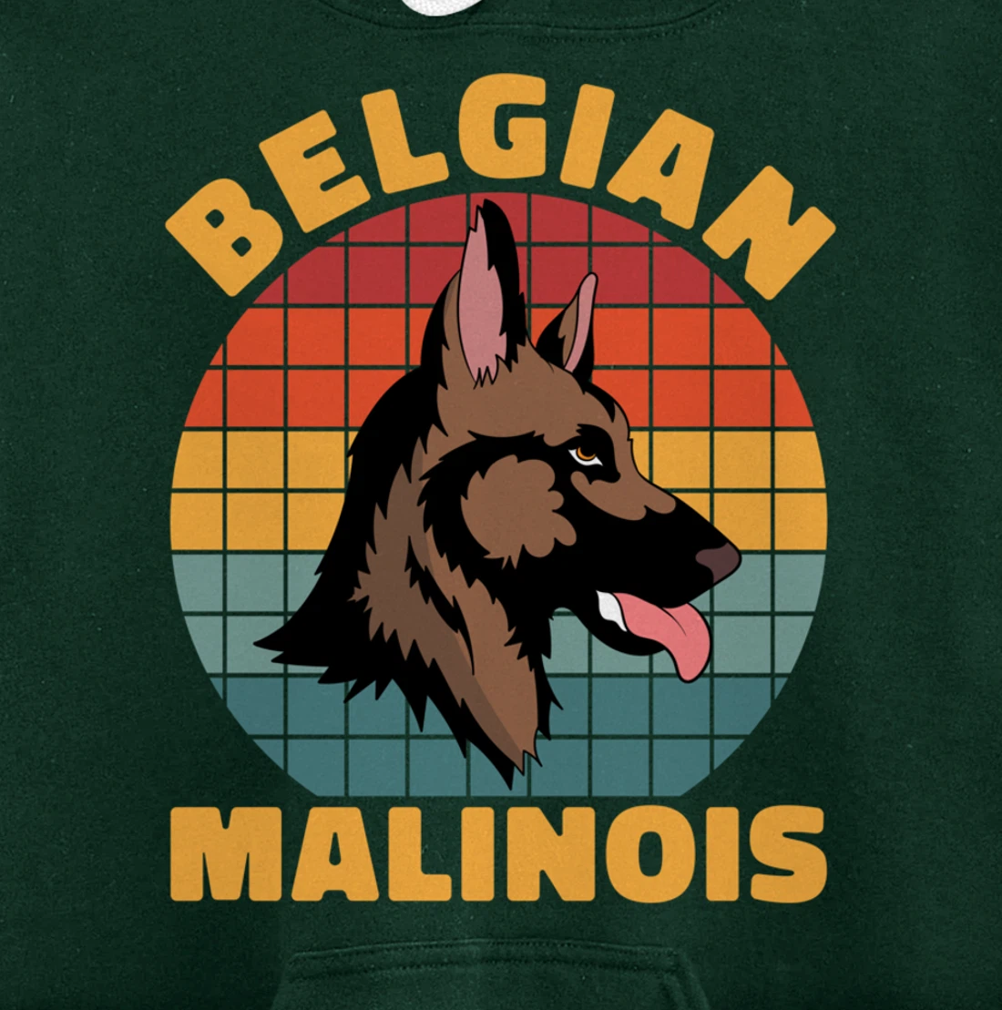 Retro Pet Dog Lover Animal Dog Owner Belgian Malinois Pullover Hoodie