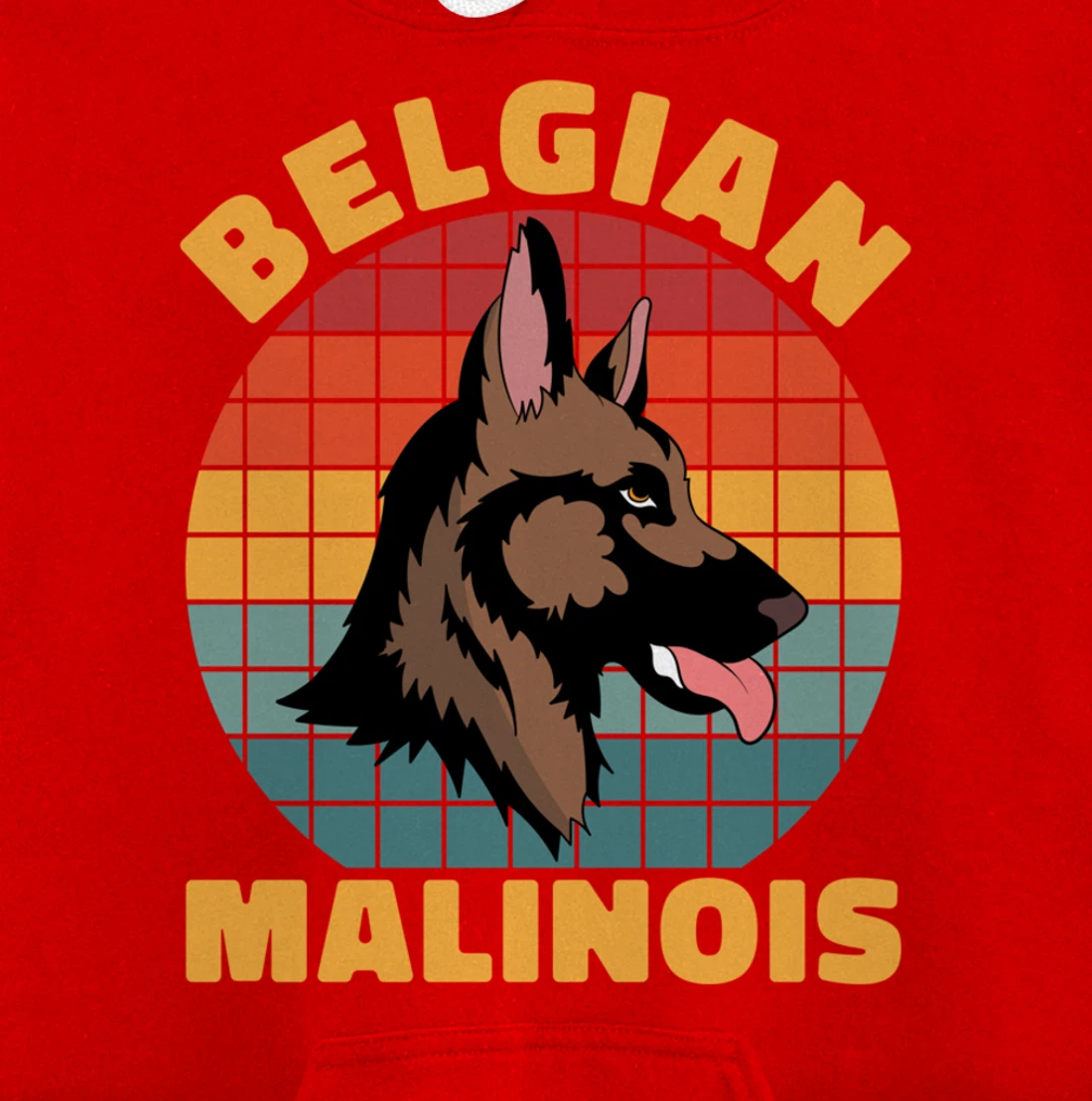 Retro Pet Dog Lover Animal Dog Owner Belgian Malinois Pullover Hoodie