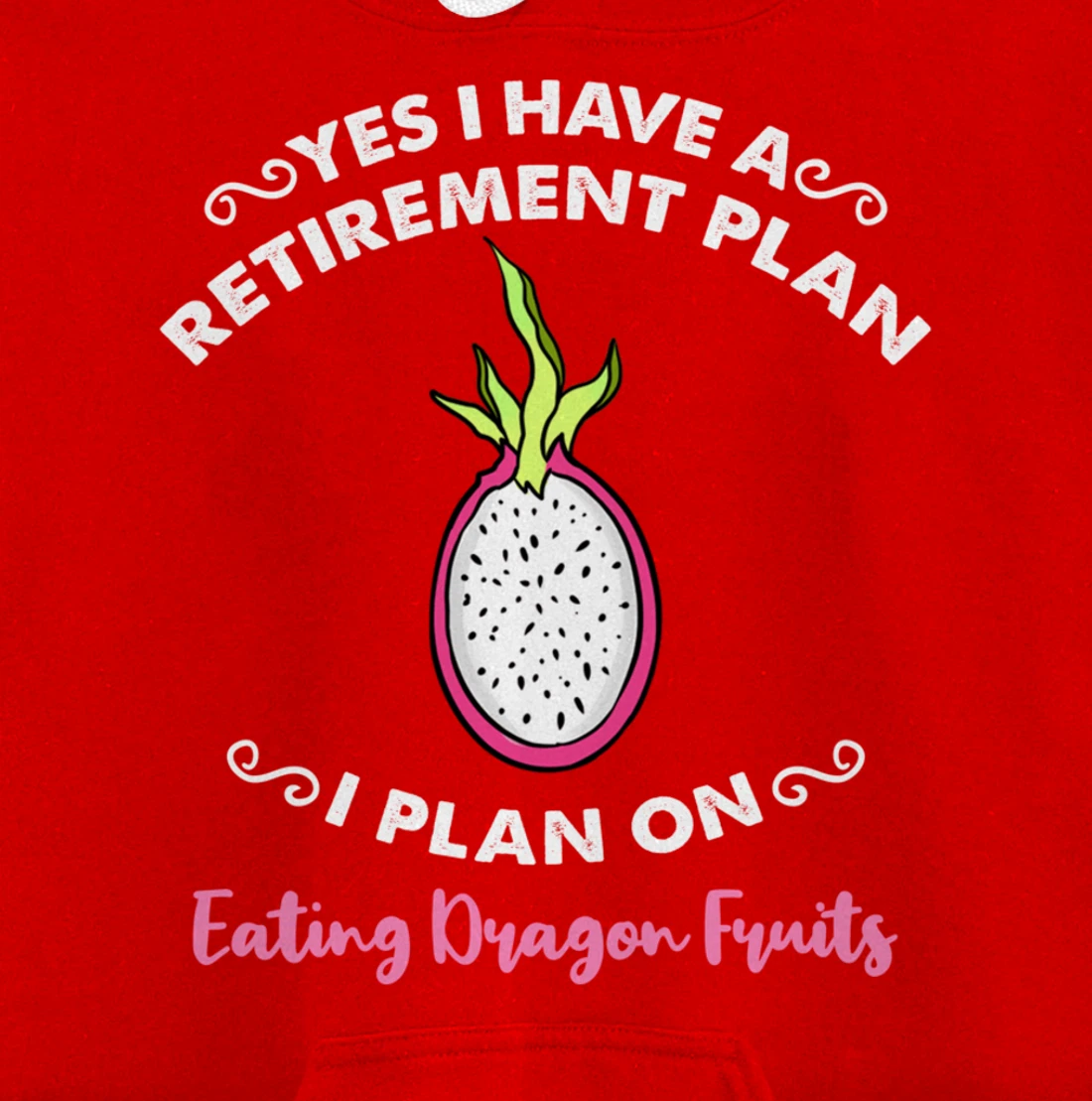 Yes I Have A Retirement Plan I Plan On Eating Dragon Fruits Pullover Hoodie