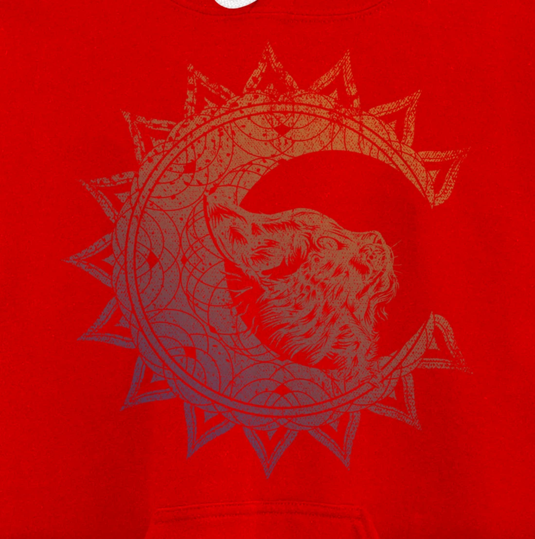 Magic Occult Witch Wicca Pagan Cat Animal Crescent Moon Pullover Hoodie