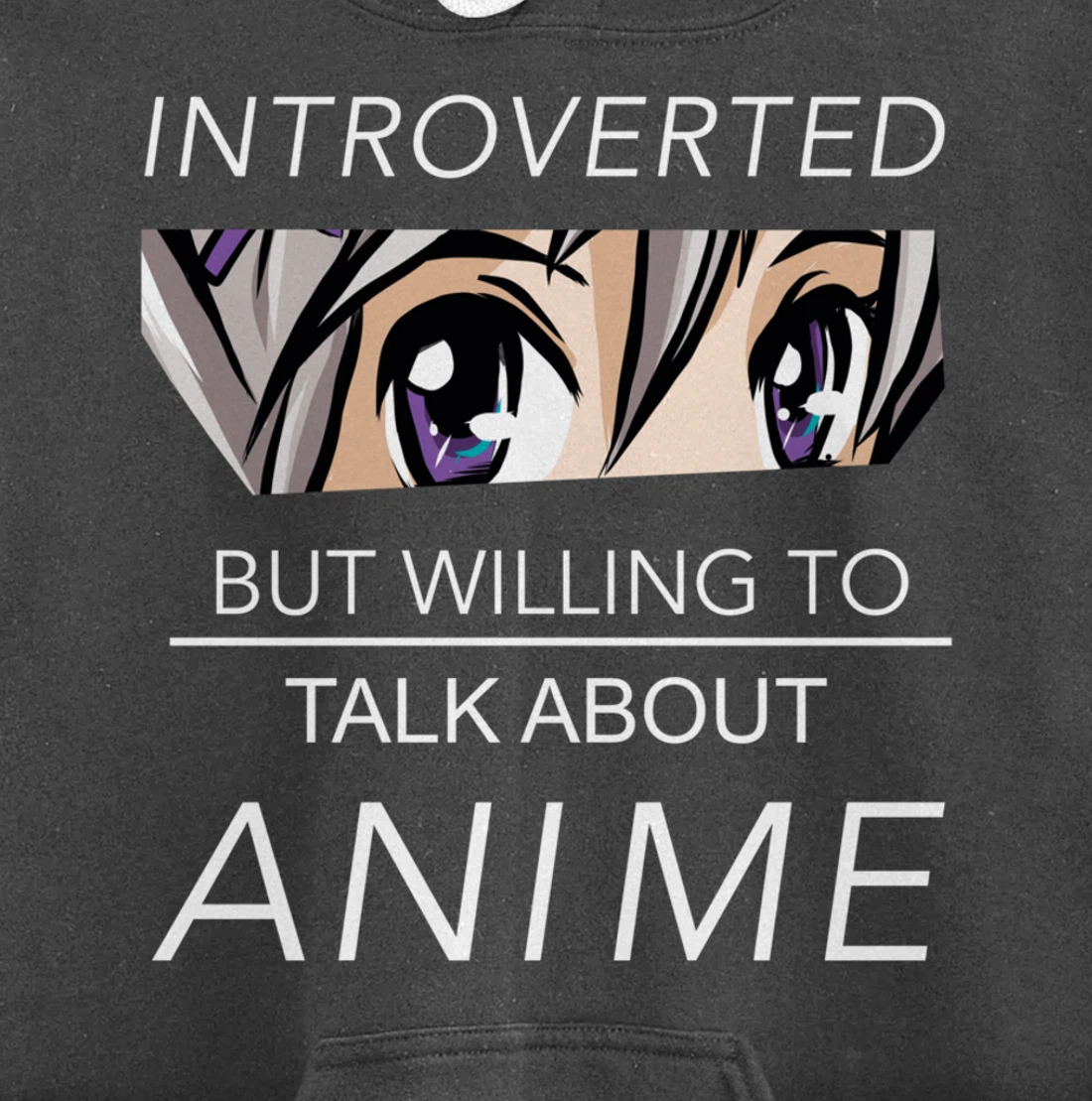 Introverted But Willing To Talk Anime - Saying Nerd Geek Pullover Hoodie