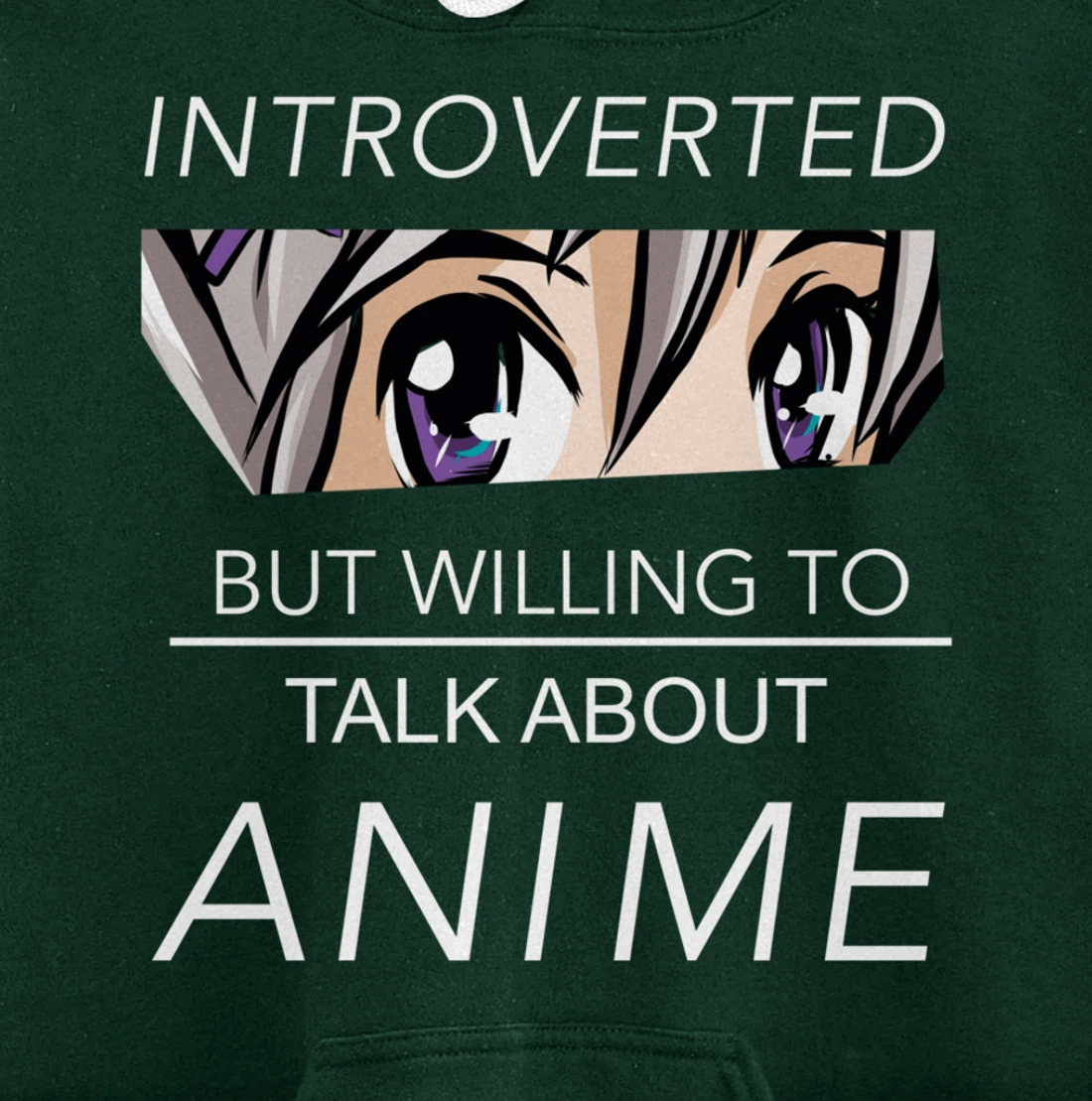 Introverted But Willing To Talk Anime - Saying Nerd Geek Pullover Hoodie