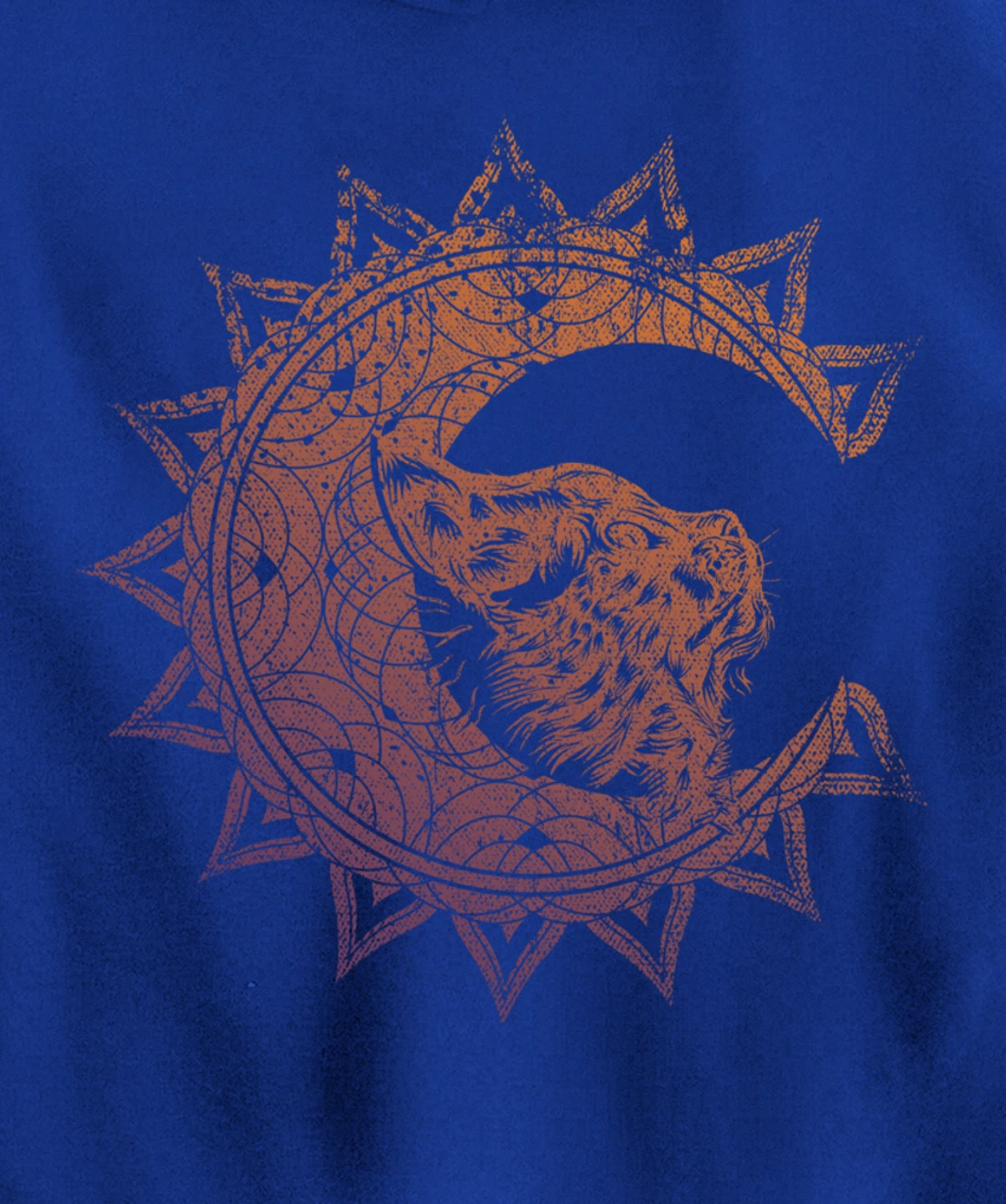 Magic Occult Witch Wicca Pagan Cat Animal Crescent Moon Pullover Hoodie