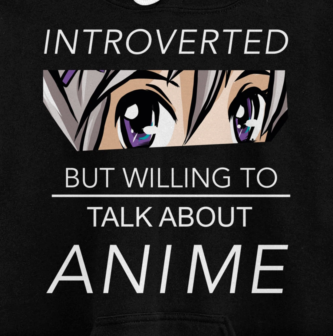 Introverted But Willing To Talk Anime - Saying Nerd Geek Pullover Hoodie