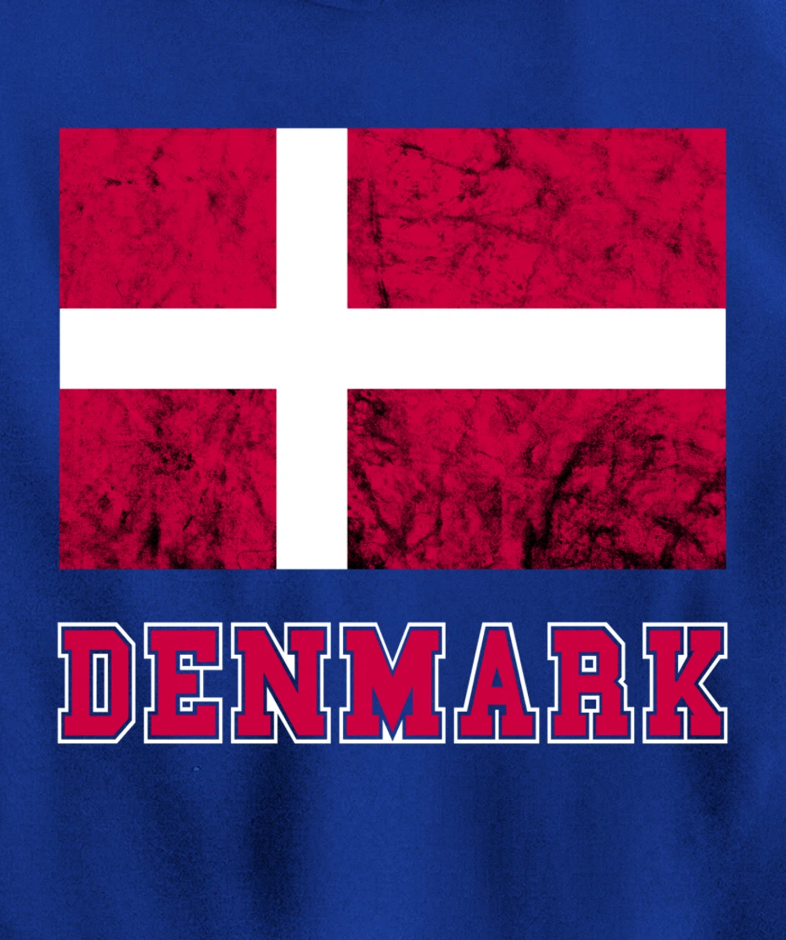 Denmark Flag Dannebrog Retro Danish Pride Danes Roots Dansk Pullover Hoodie