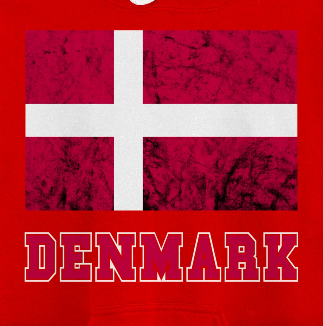 Denmark Flag Dannebrog Retro Danish Pride Danes Roots Dansk Pullover Hoodie
