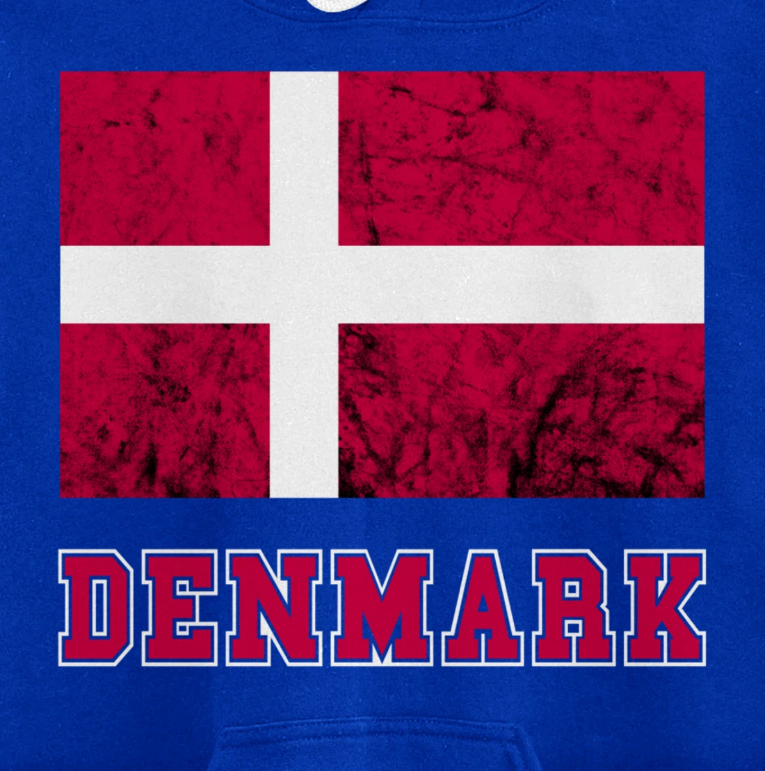 Denmark Flag Dannebrog Retro Danish Pride Danes Roots Dansk Pullover Hoodie