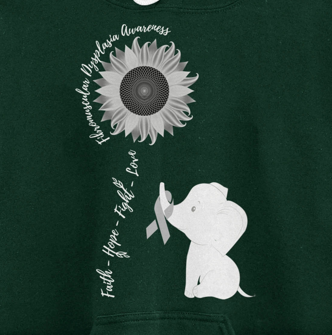 Fibromuscular Dysplasia Awareness Brain Disease Related Sunf Pullover Hoodie