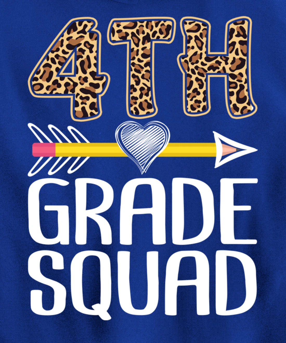 4th Grade Squad Teacher Student Fourth Grade Back To School Pullover Hoodie