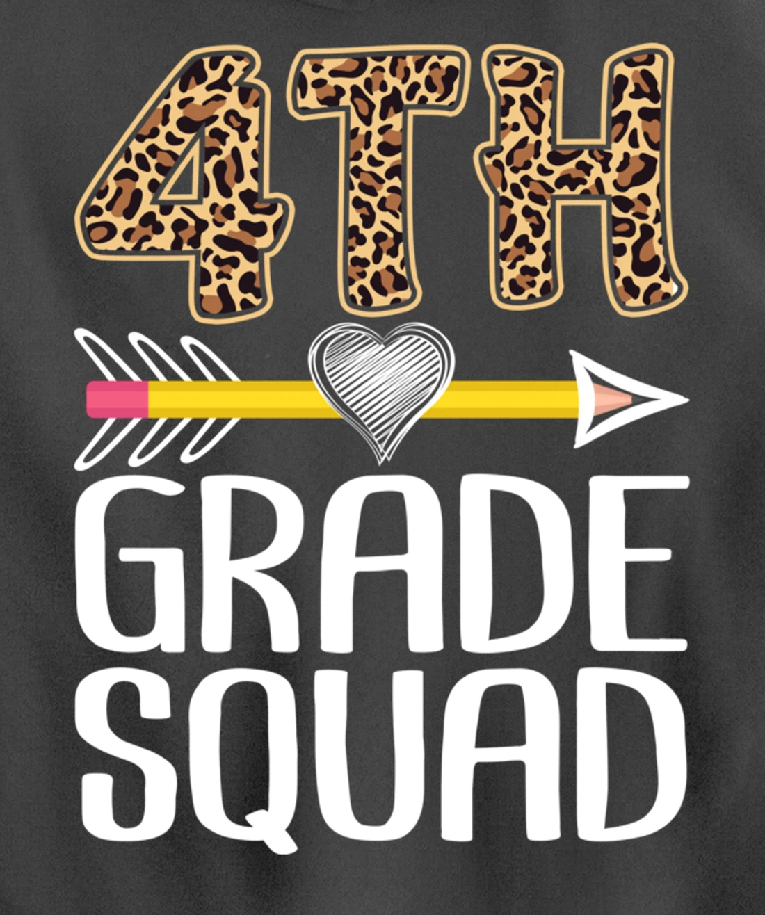 4th Grade Squad Teacher Student Fourth Grade Back To School Pullover Hoodie