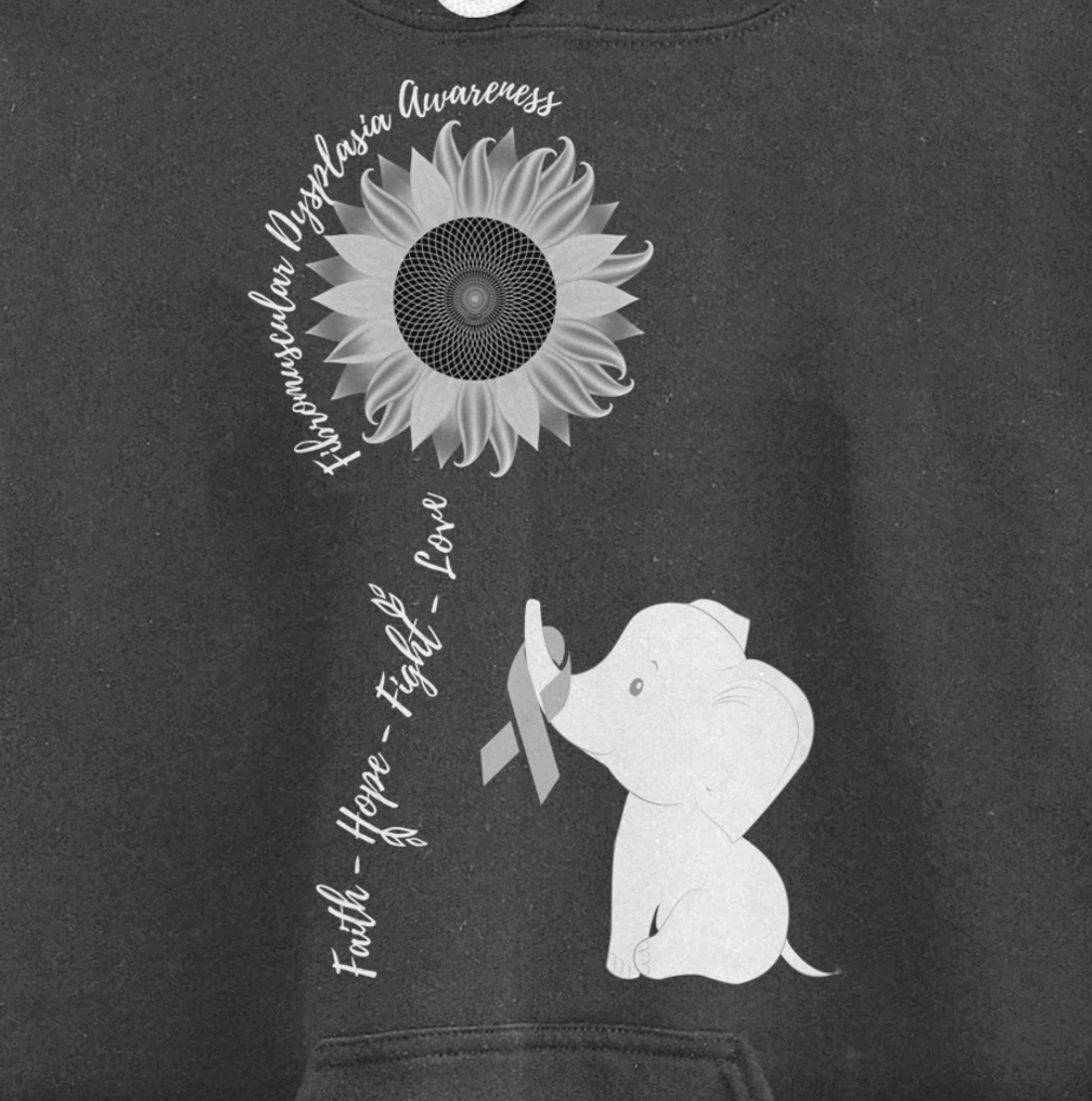 Fibromuscular Dysplasia Awareness Brain Disease Related Sunf Pullover Hoodie