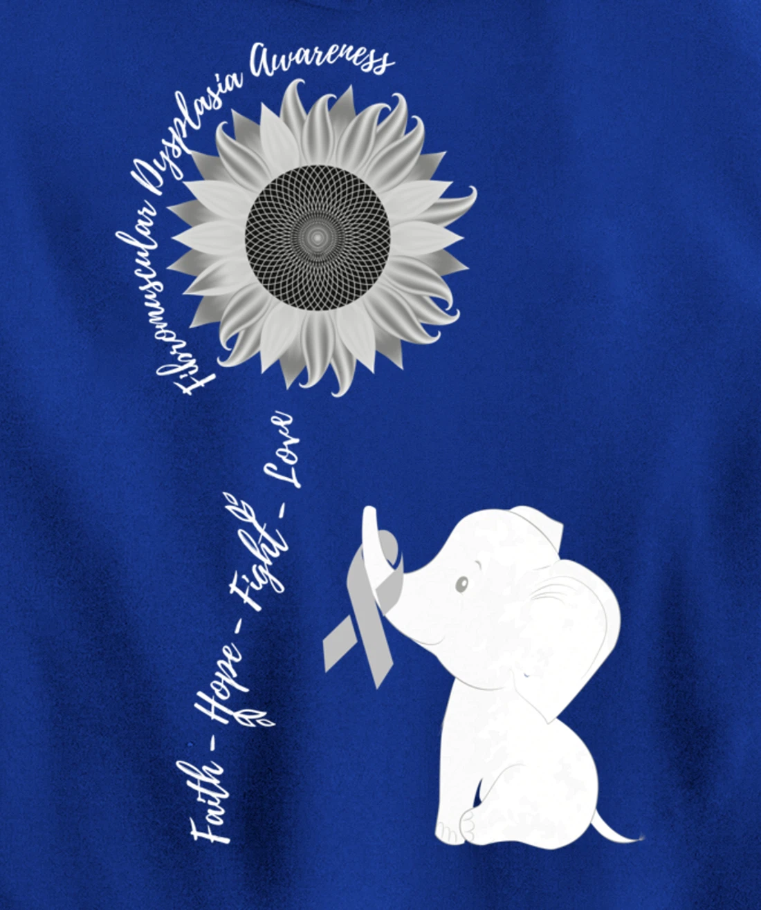 Fibromuscular Dysplasia Awareness Brain Disease Related Sunf Pullover Hoodie