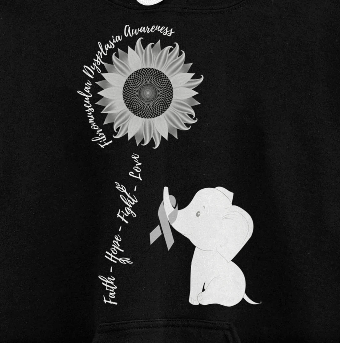 Fibromuscular Dysplasia Awareness Brain Disease Related Sunf Pullover Hoodie