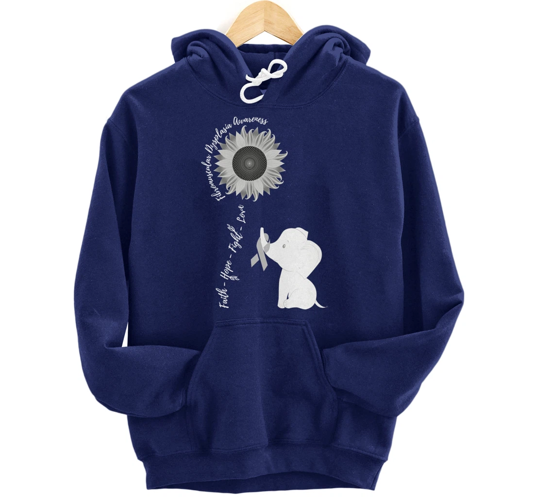 Fibromuscular Dysplasia Awareness Brain Disease Related Sunf Pullover Hoodie
