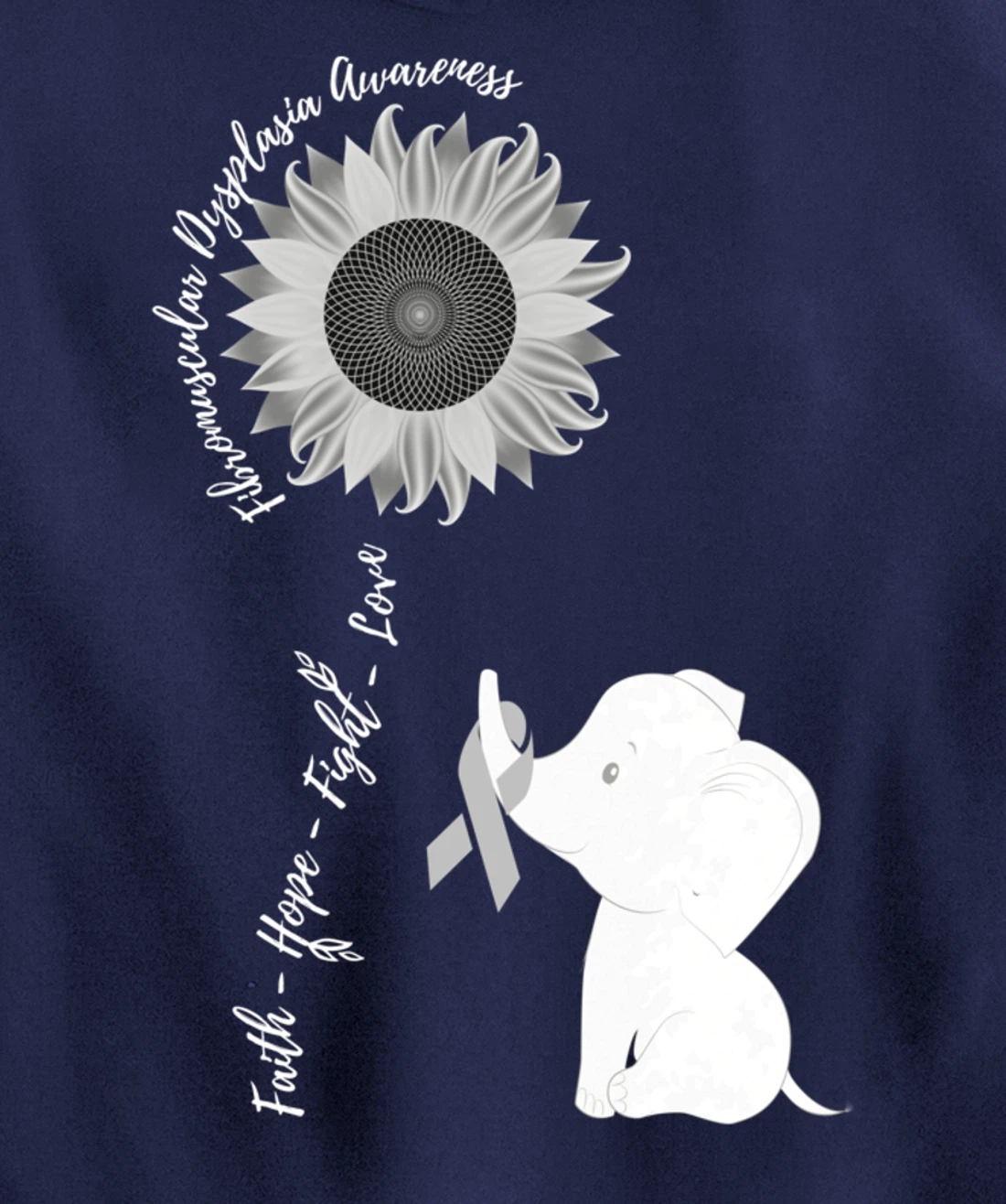 Fibromuscular Dysplasia Awareness Brain Disease Related Sunf Pullover Hoodie