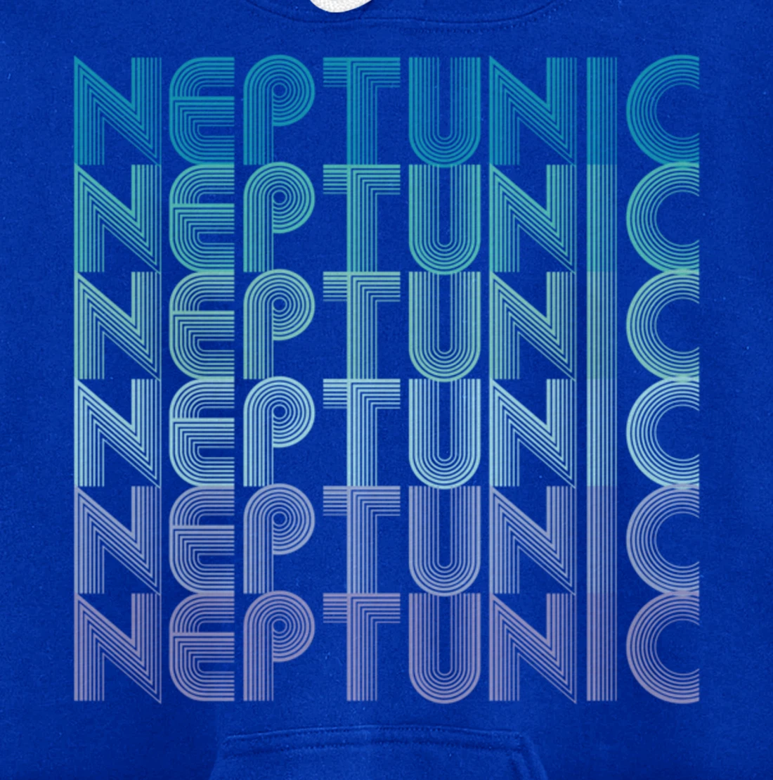 Neptunic (Nomascsexual) Pride Flag LGBTA Vintage Retro Pullover Hoodie