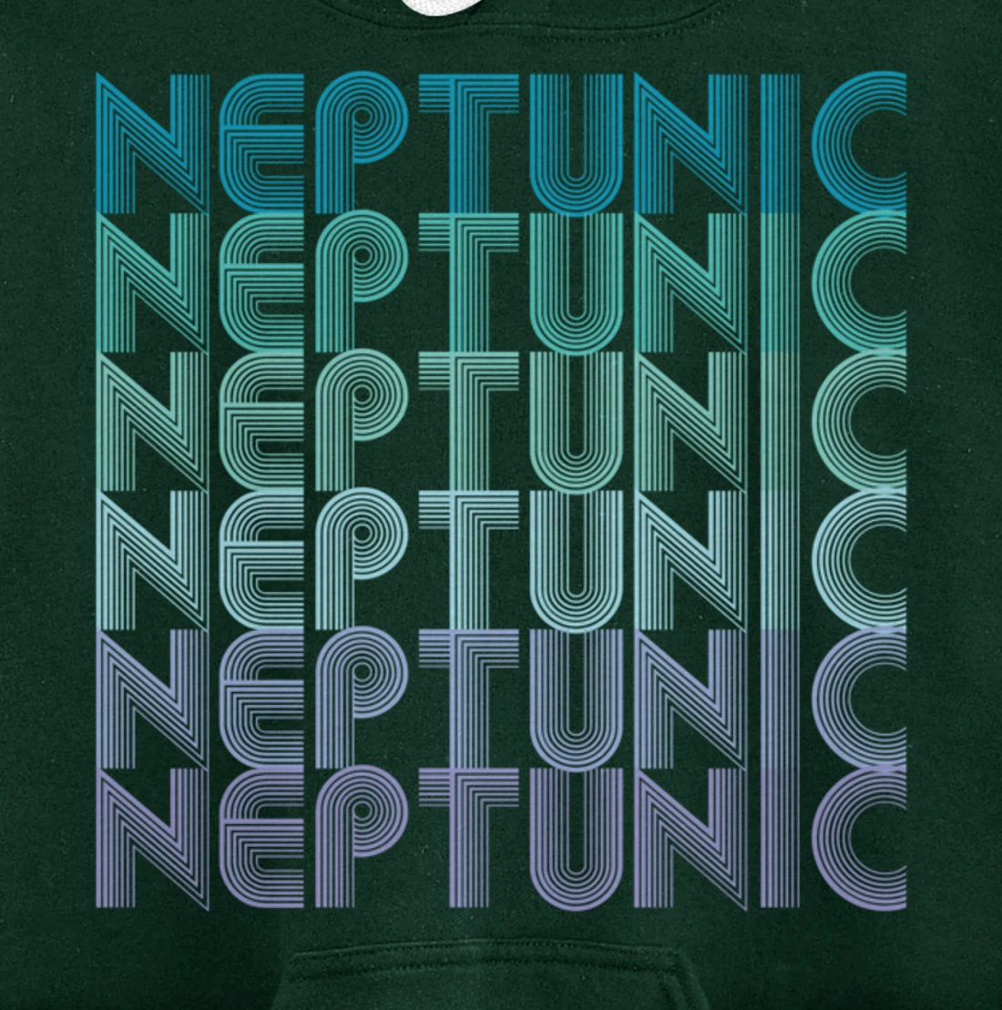 Neptunic (Nomascsexual) Pride Flag LGBTA Vintage Retro Pullover Hoodie