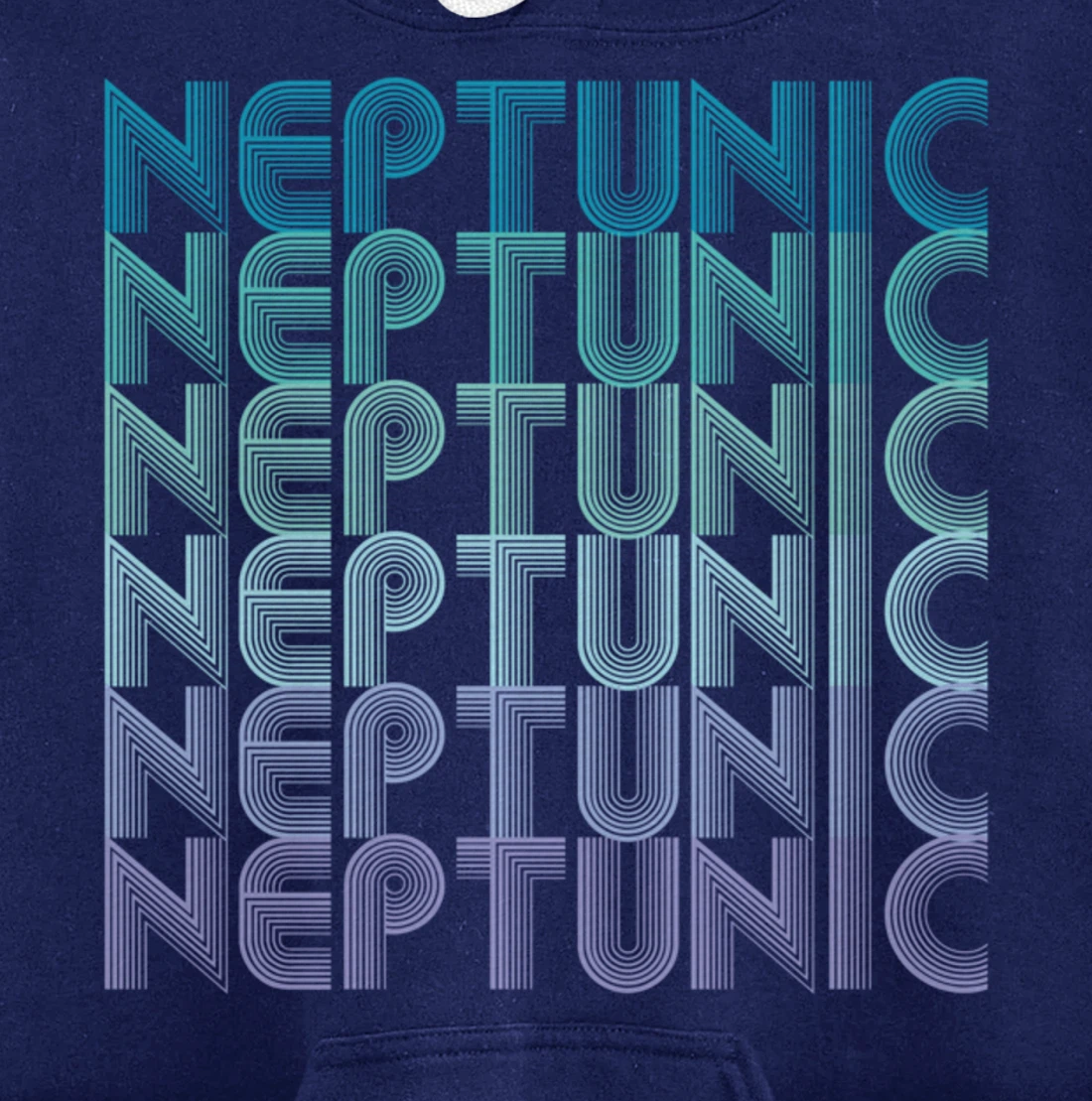 Neptunic (Nomascsexual) Pride Flag LGBTA Vintage Retro Pullover Hoodie