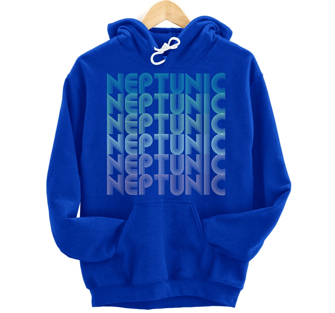 Neptunic (Nomascsexual) Pride Flag LGBTA Vintage Retro Pullover Hoodie