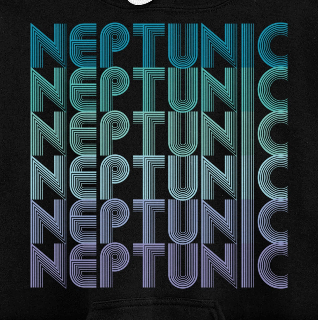 Neptunic (Nomascsexual) Pride Flag LGBTA Vintage Retro Pullover Hoodie