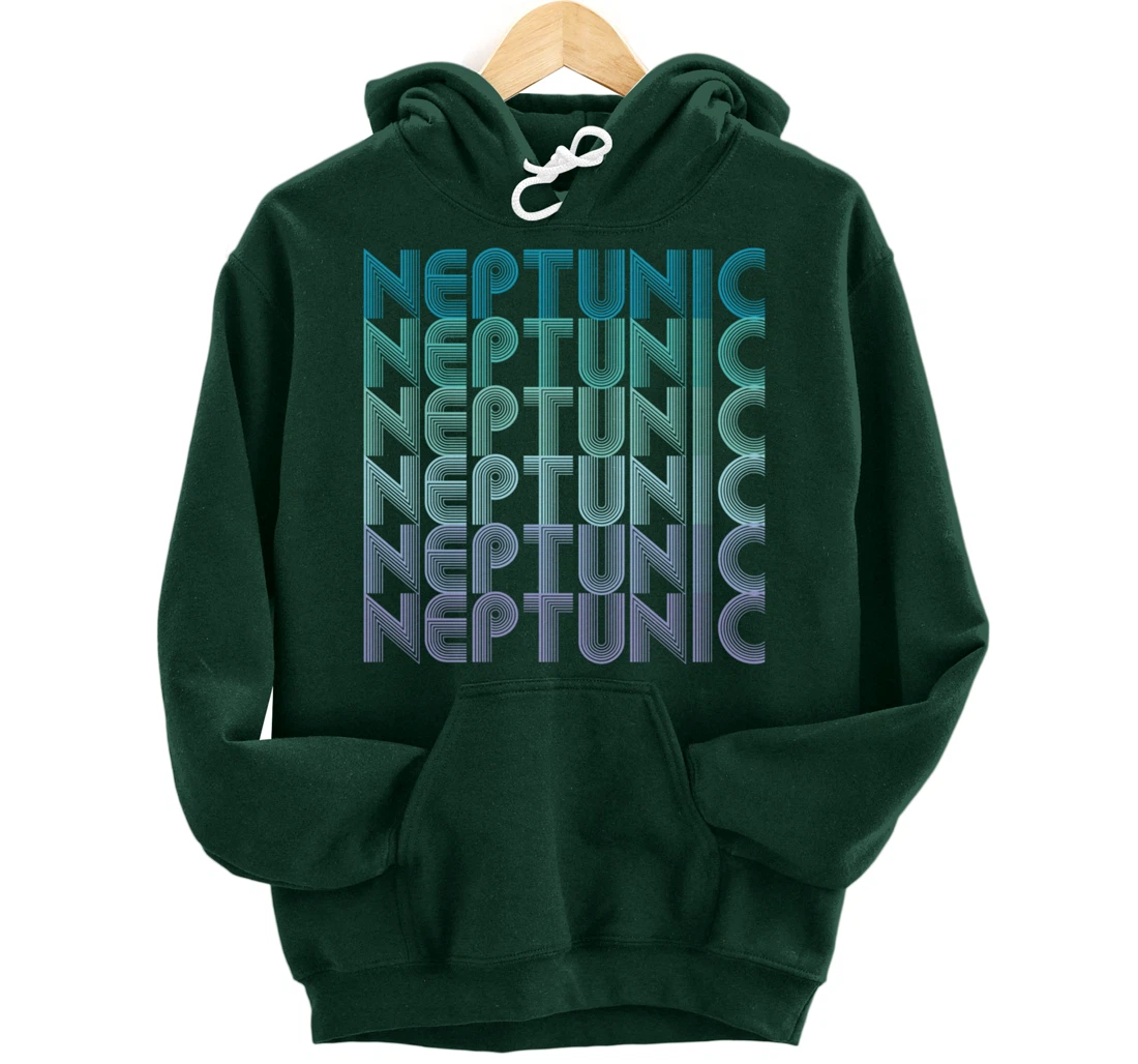 Neptunic (Nomascsexual) Pride Flag LGBTA Vintage Retro Pullover Hoodie