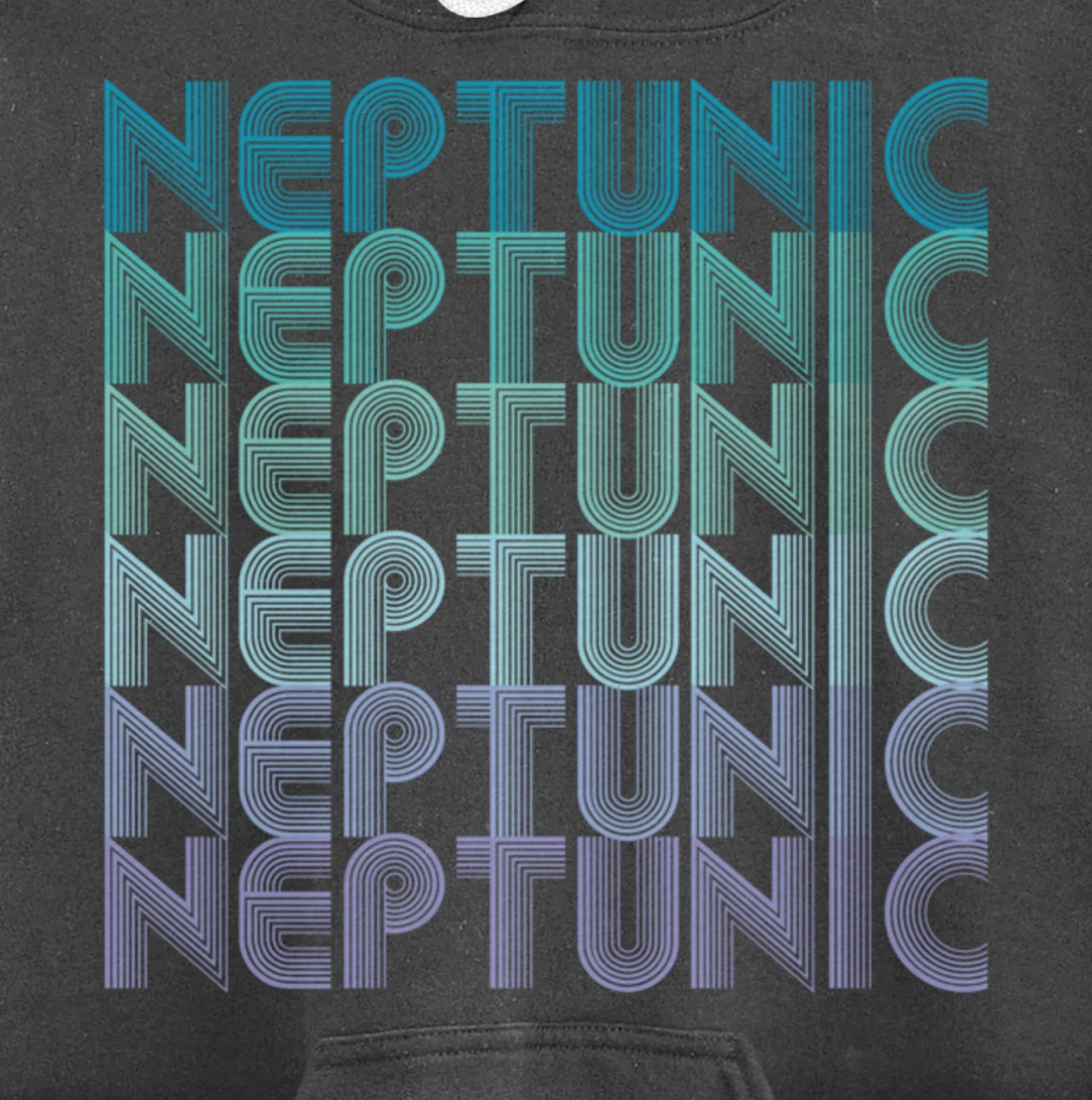 Neptunic (Nomascsexual) Pride Flag LGBTA Vintage Retro Pullover Hoodie