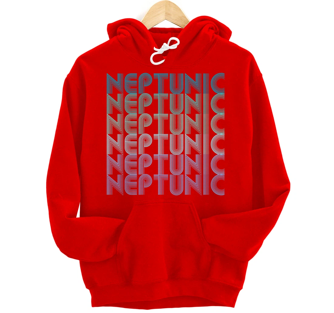 Neptunic (Nomascsexual) Pride Flag LGBTA Vintage Retro Pullover Hoodie