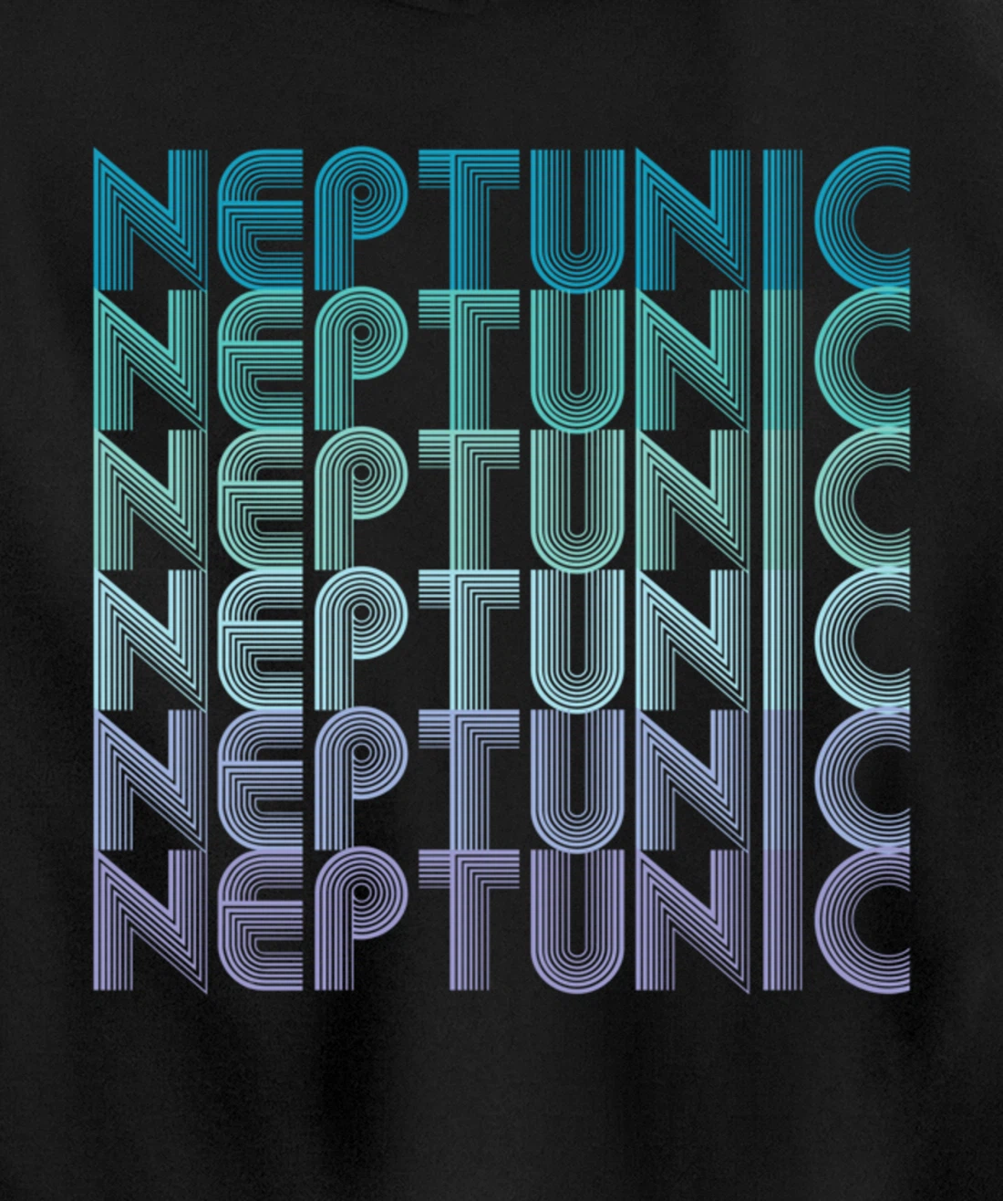 Neptunic (Nomascsexual) Pride Flag LGBTA Vintage Retro Pullover Hoodie