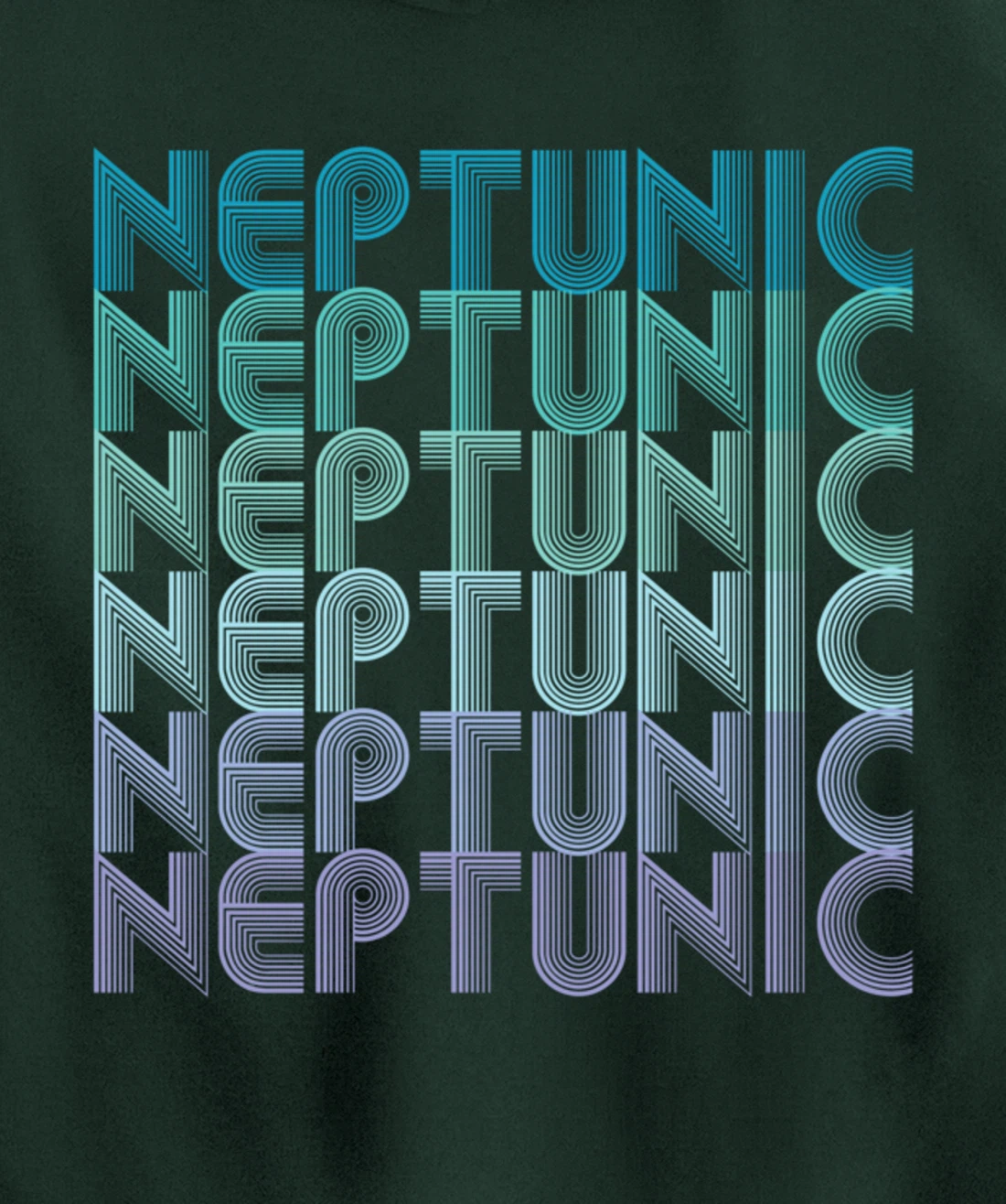 Neptunic (Nomascsexual) Pride Flag LGBTA Vintage Retro Pullover Hoodie