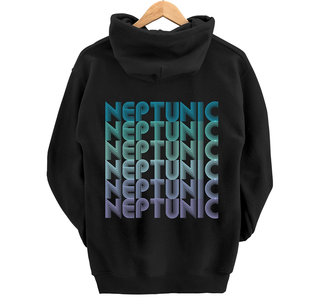 Neptunic (Nomascsexual) Pride Flag LGBTA Vintage Retro Pullover Hoodie